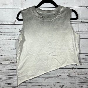 Asymmetrical Muscle Tank Crop Top